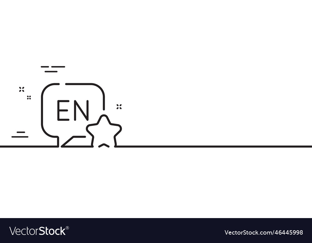 English line icon chat bubble sign Royalty Free Vector Image