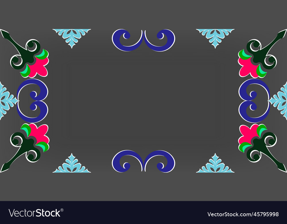 Frame for text with a pattern in arabic asian