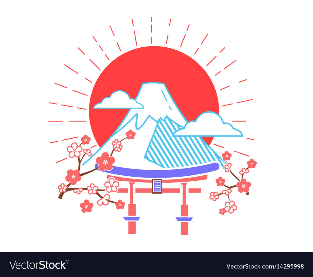 Icon japan day Royalty Free Vector Image - VectorStock