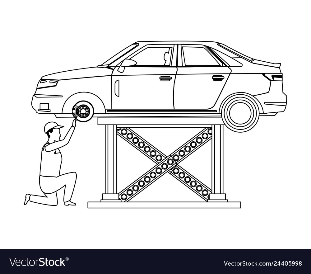 Automobilindustrie Cartoon