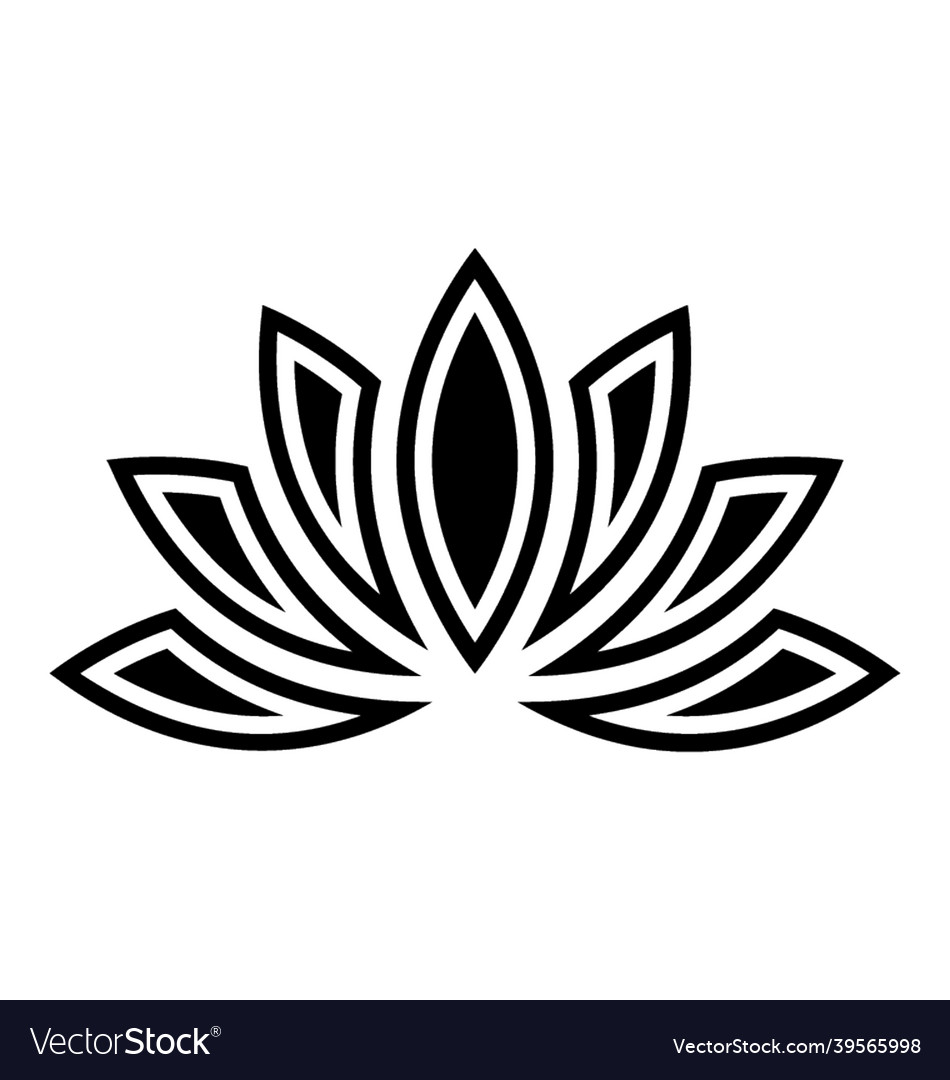 Lotus flower Royalty Free Vector Image - VectorStock