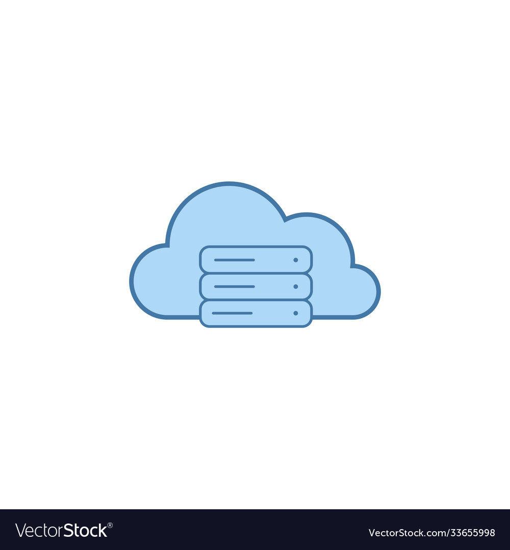 Servers and clouds cloud computing concept stock