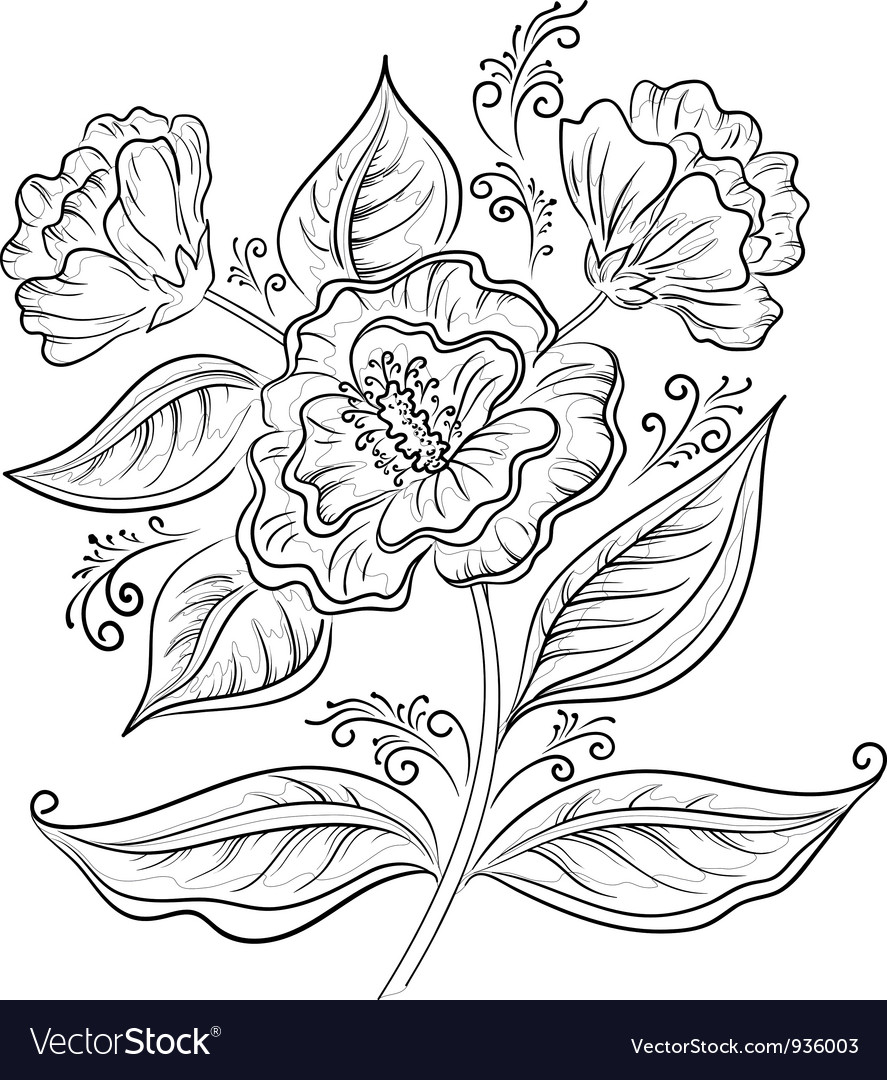 Free Free 276 Flower Outline Svg SVG PNG EPS DXF File