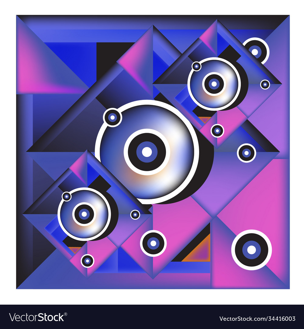 Abstract modern triangles background pattern vector image Abstract modern triangles background pattern