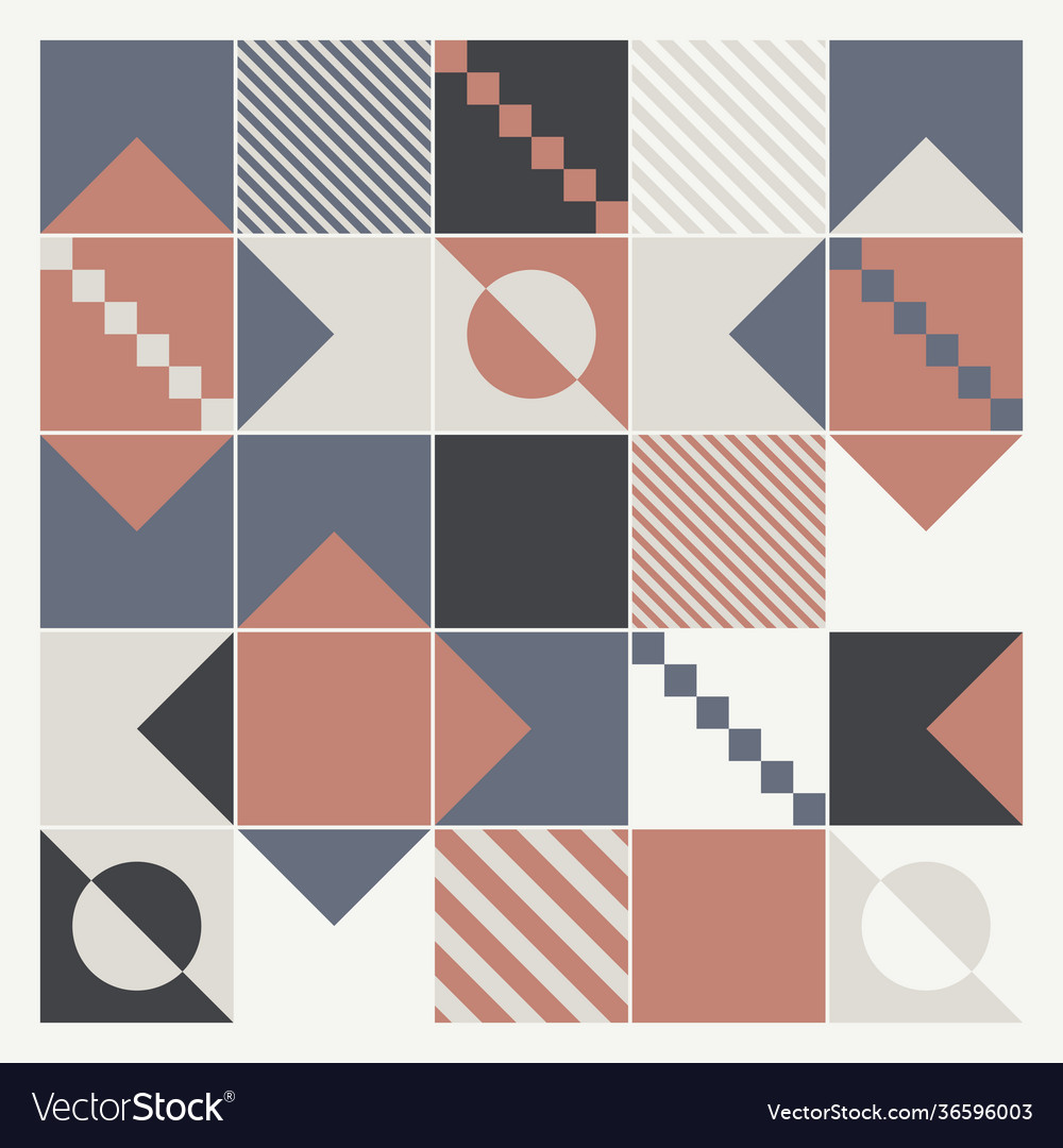 Abstract square pattern design vector image Abstract square pattern design