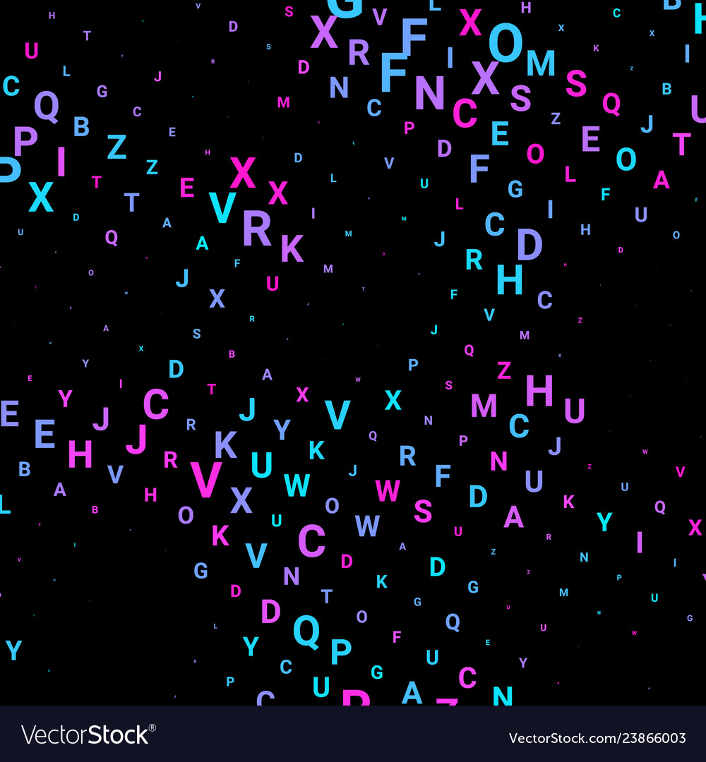 Abstract texture with letters
