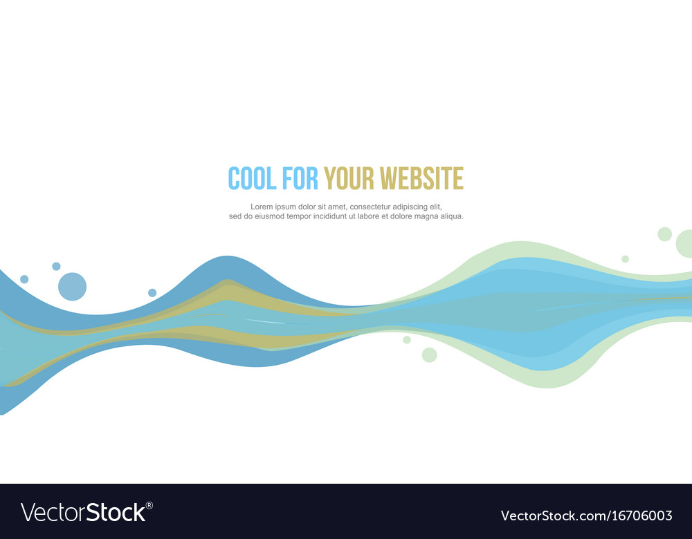 Abstract website header wave style collection