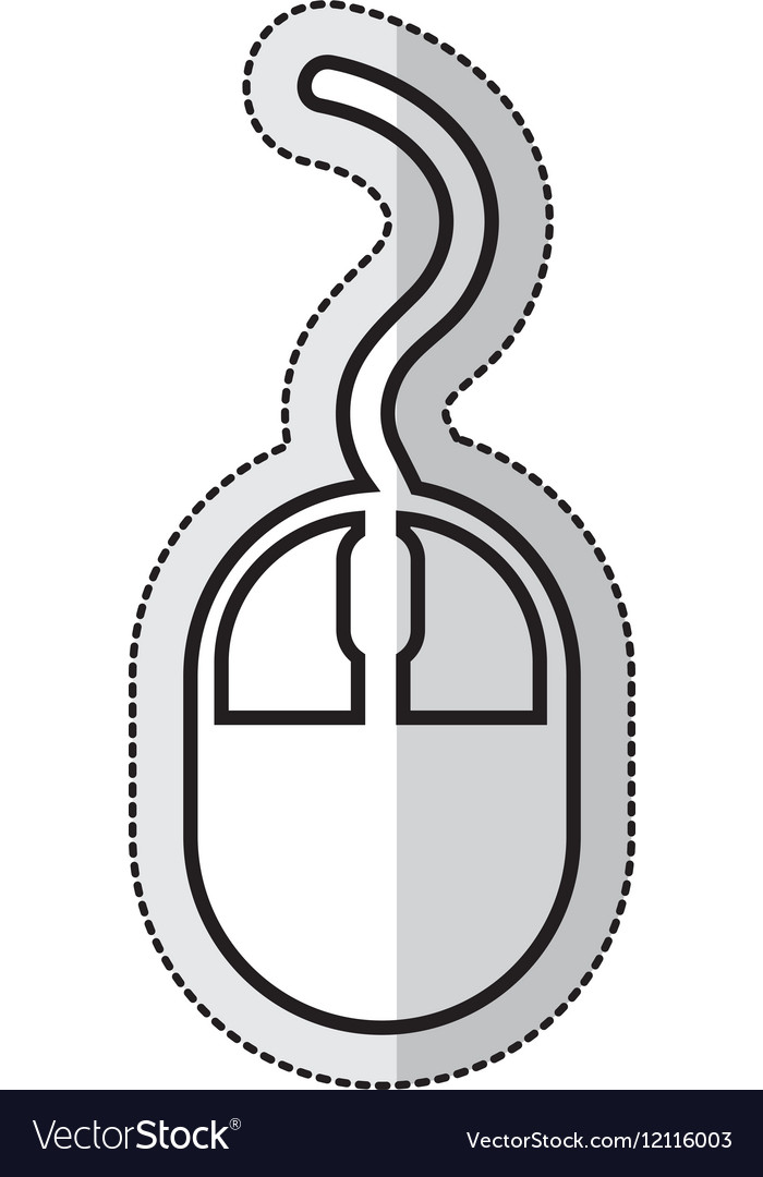 Computer mouse isolated icon
