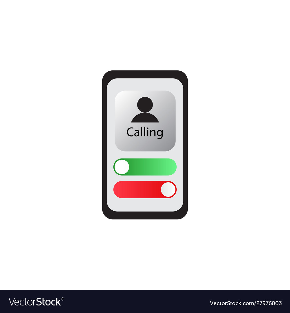 Generic incoming phone call screen user interface