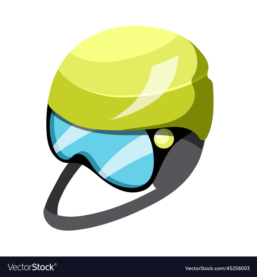 Isometric ski helmet Royalty Free Vector Image