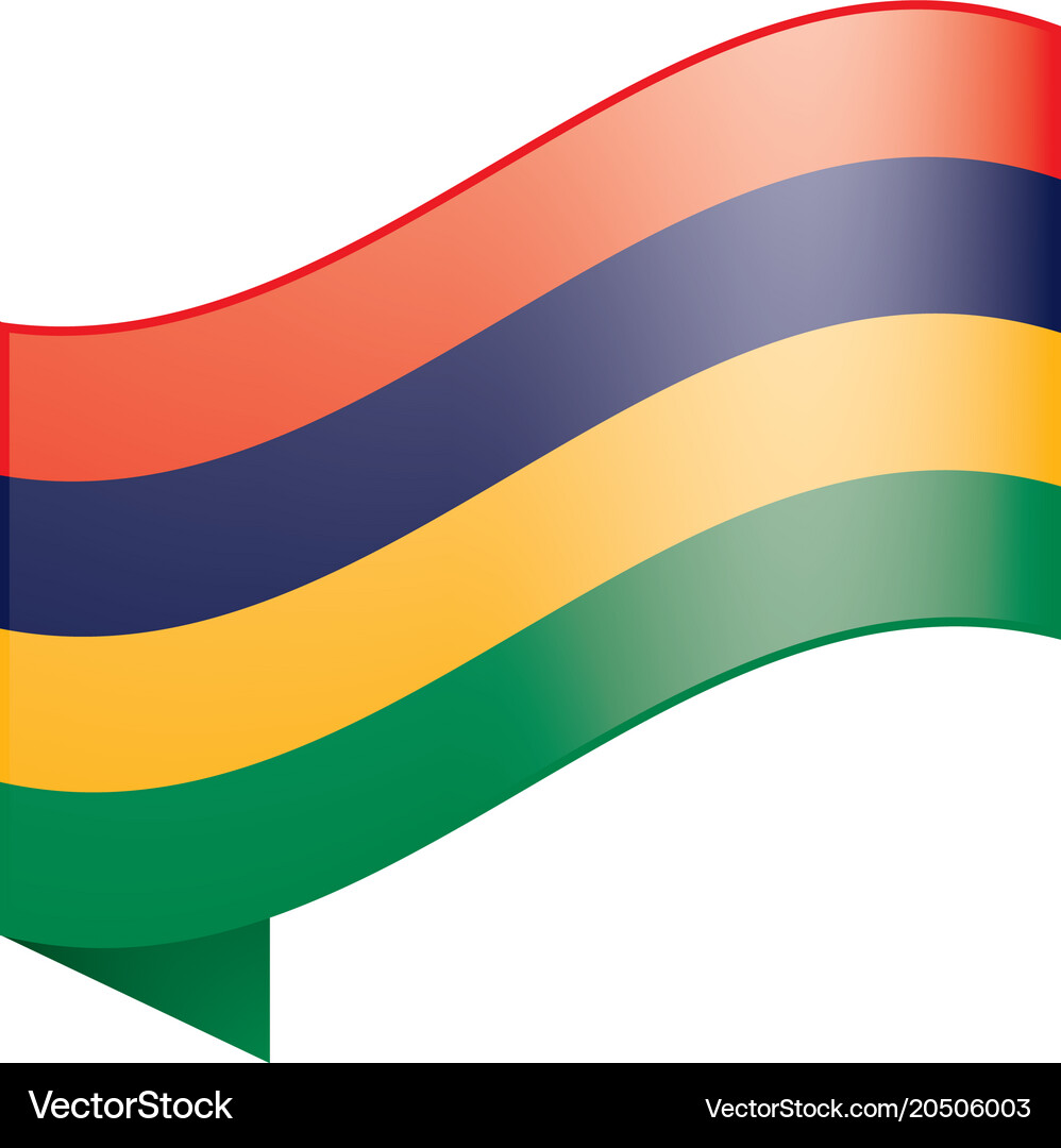 Mauritius flag Royalty Free Vector Image - VectorStock