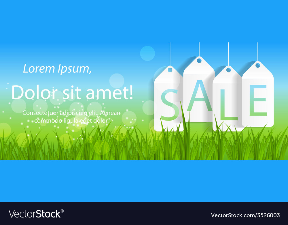 Sale banner with place for your text