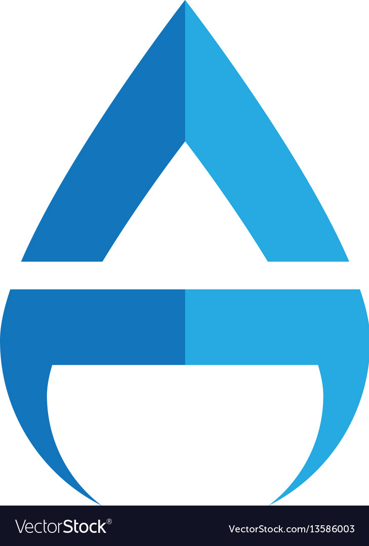 water drop logo template desig royalty free vector image water drops template