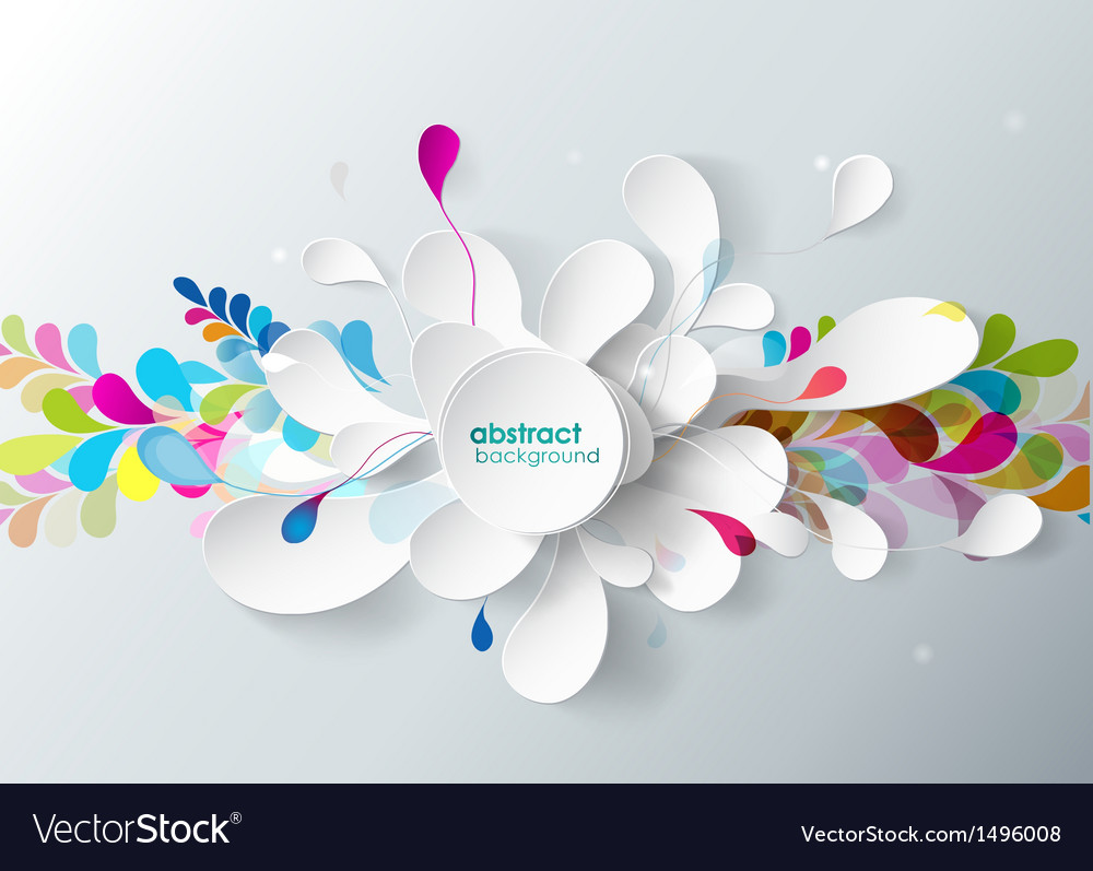 Abstract background with paper flower