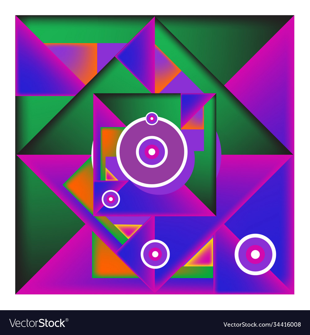 Abstract modern triangles background pattern vector image Abstract modern triangles background pattern