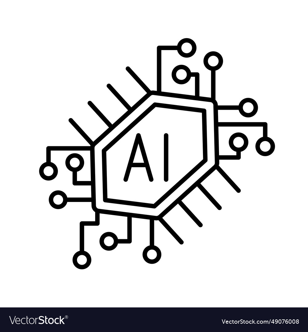 Ai Icon Royalty Free Vector Image - Vectorstock