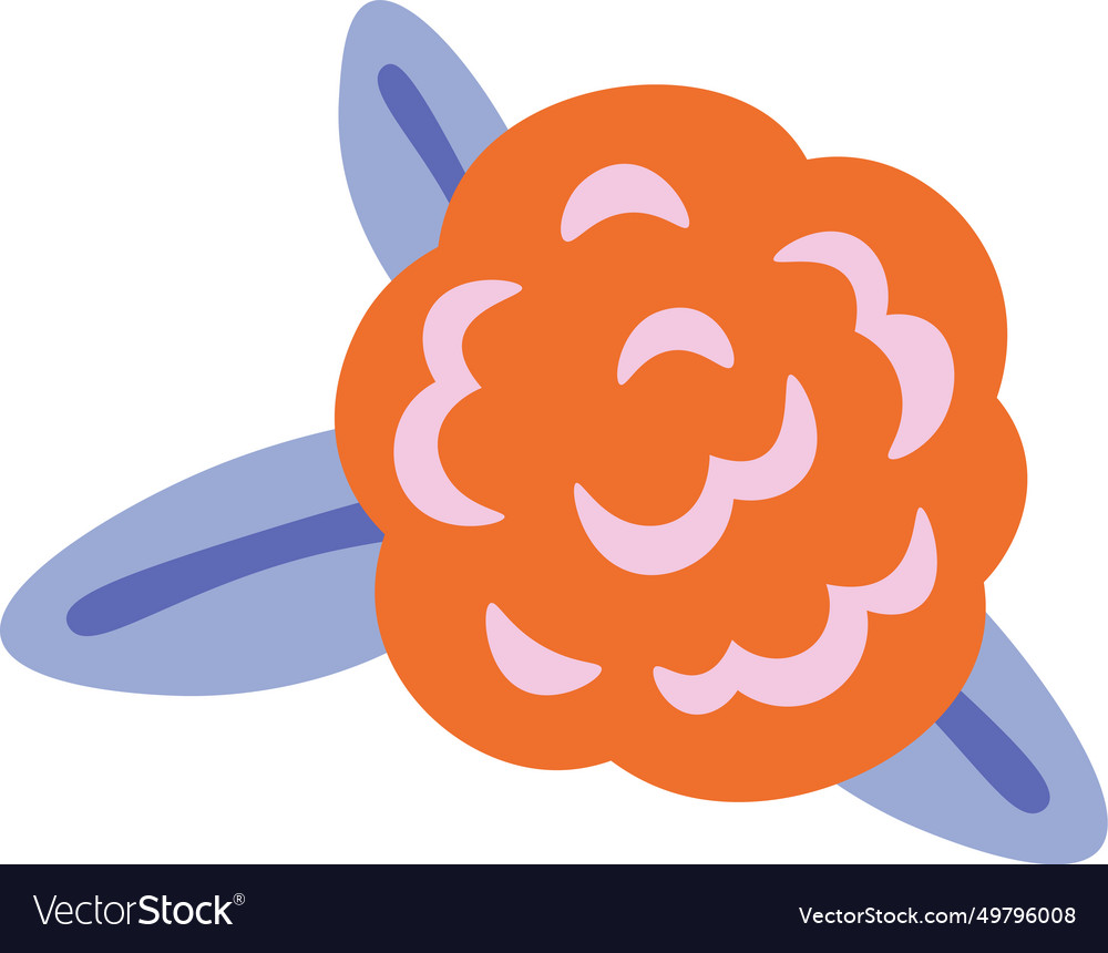 Cartoon rose flower