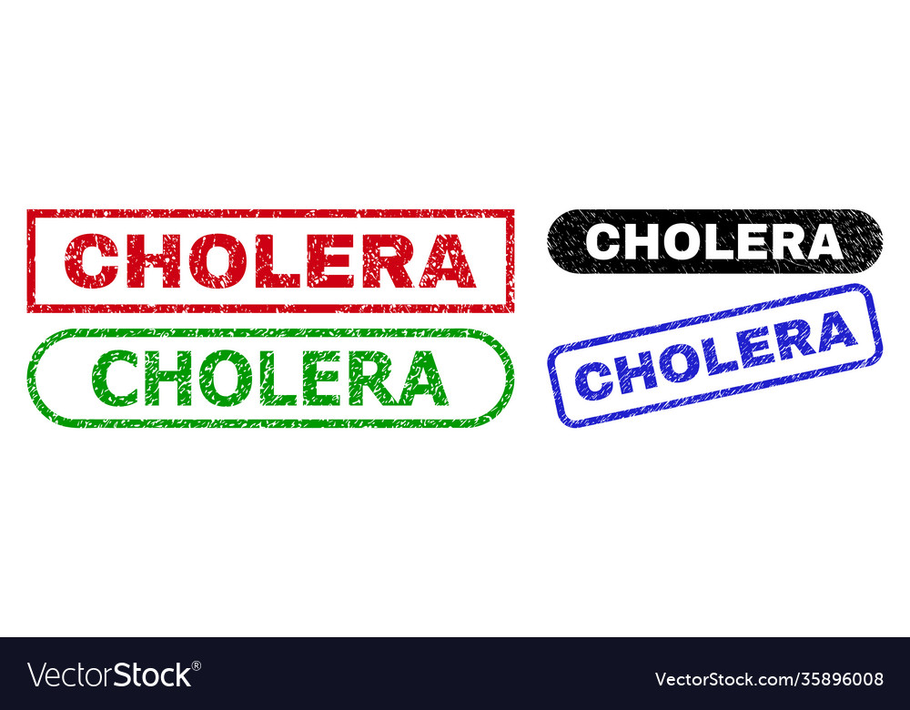 Cholera rectangle stamps using unclean style