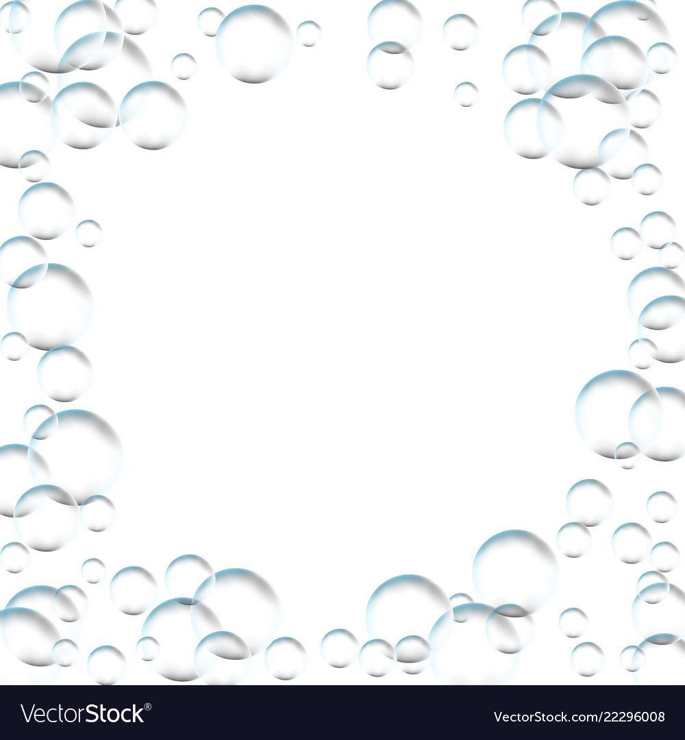 Frame for processing of transparent bubbles