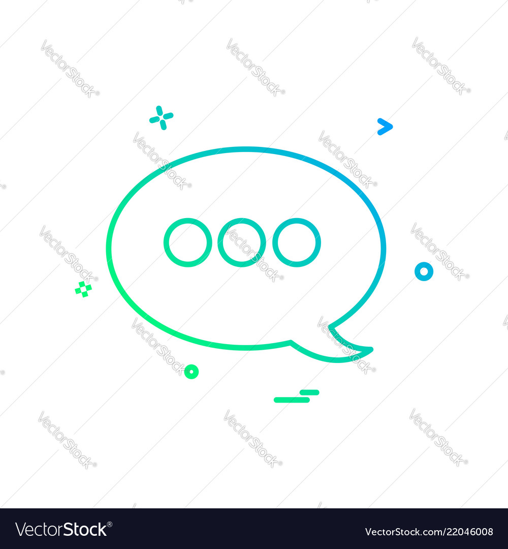 Message icon design vector image Message icon design