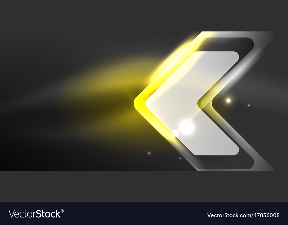 Neon speed arrow and line shapes background hi