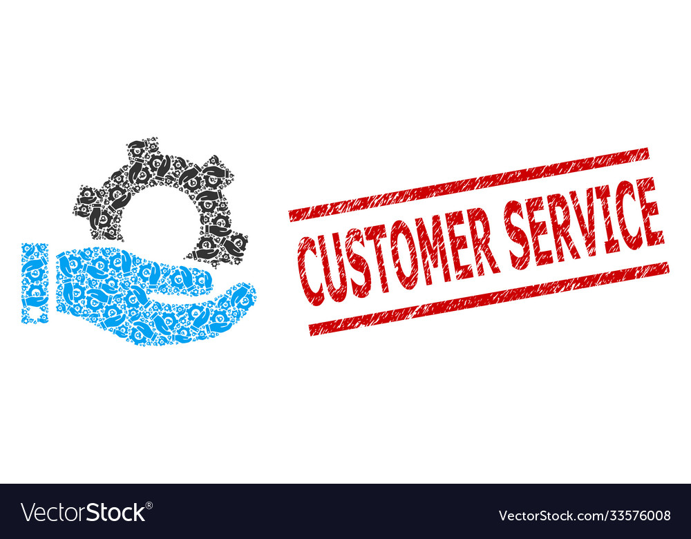 Service recursive composition icons Vector Image Service recursive composition icons