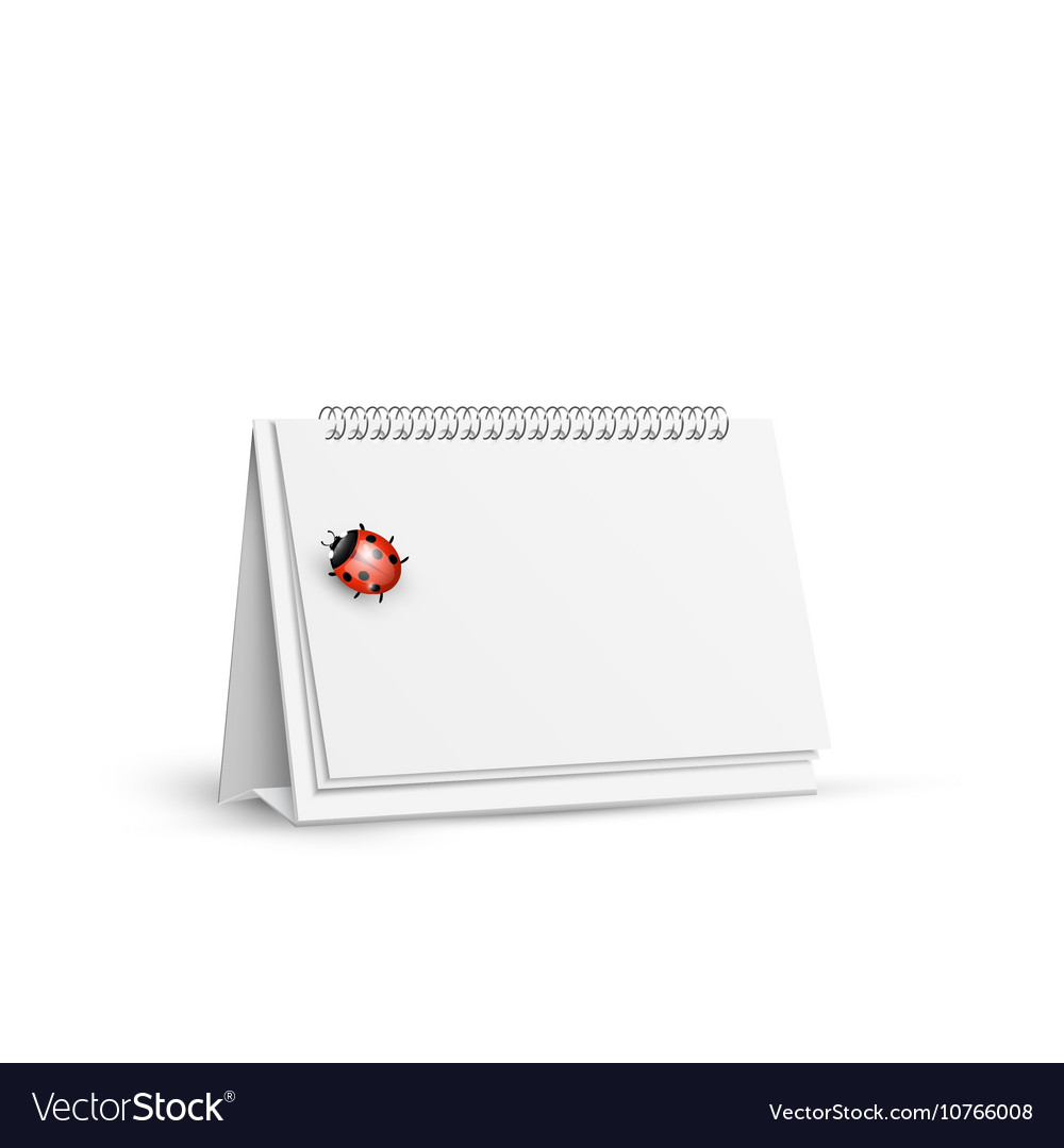 Spiral Table Calendars with Ladybug