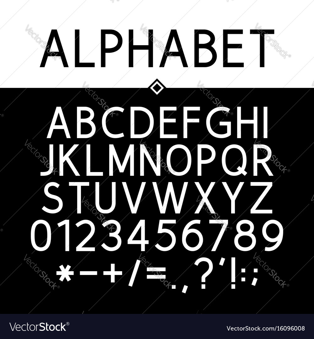 Strict Black Alphabet Typeface
