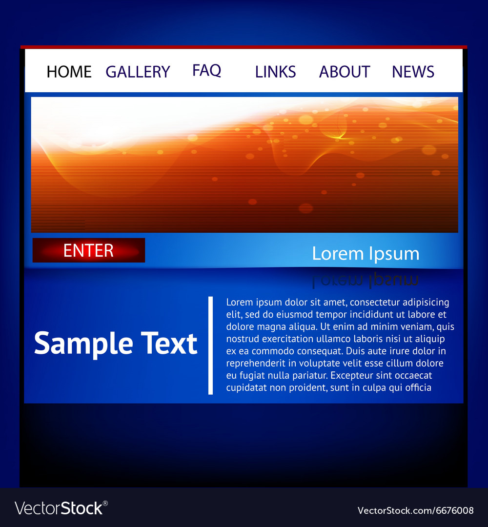 Website Layout Template