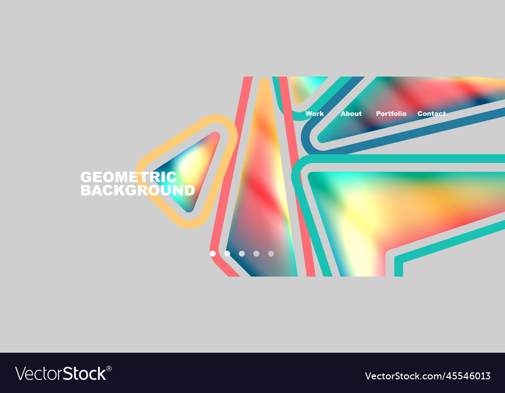 Bright colorful triangular shapes abstract vector image Bright colorful triangular shapes abstract