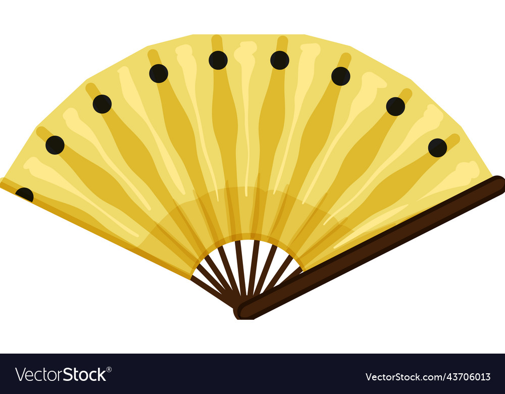 Chinese hand fan folding cartoon Royalty Free Vector Image Chinese hand fan folding cartoon Royalty Free Vector Image