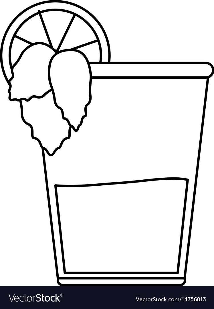 Cocktail in unverziertem Glas Ikonenbild