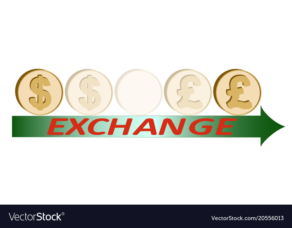 Exchange Dollar To British Pound Design Concept Vector Image exchange-dollar-to-british-pound-design-concept-vector-image