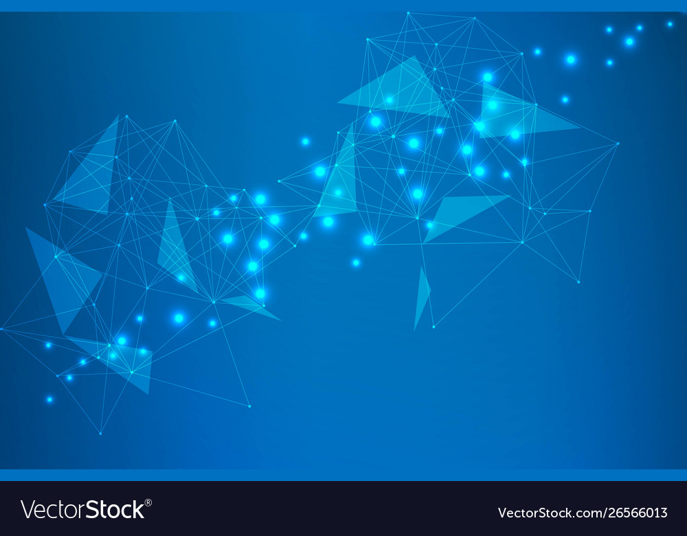 Geometric abstract background with connected line vector image Geometric abstract background with connected line