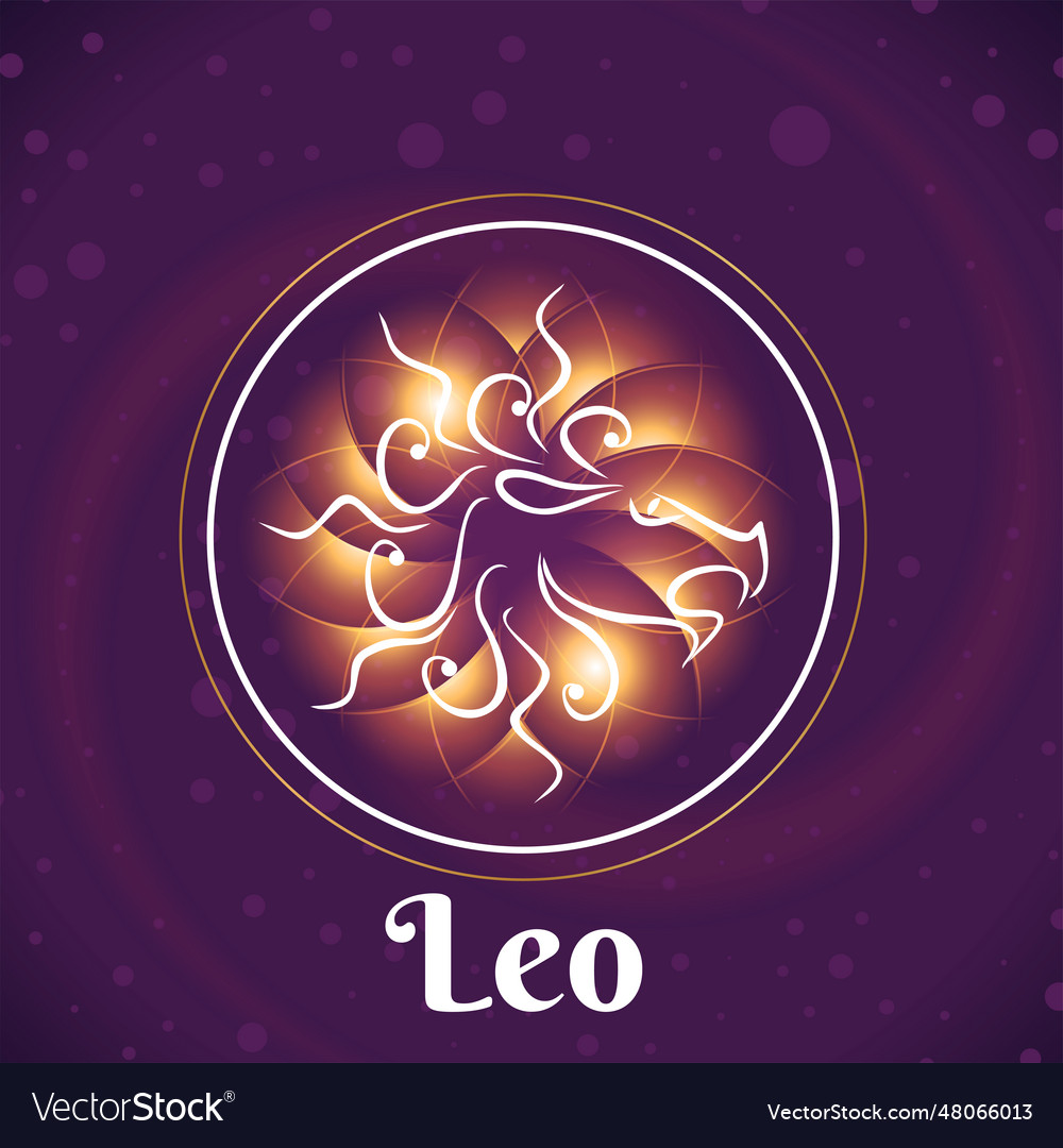 Leo sign 3 Royalty Free Vector Image - VectorStock