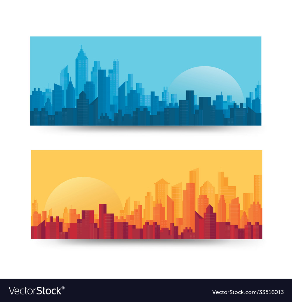 Moderne Stadt Skyline Hintergrund