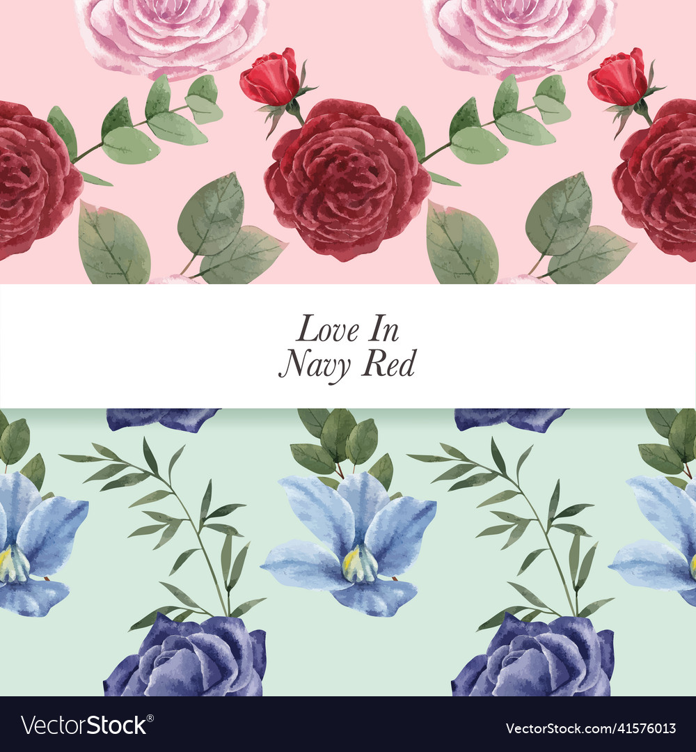 Pattern seamless with red navy wedding Royalty Free Vector