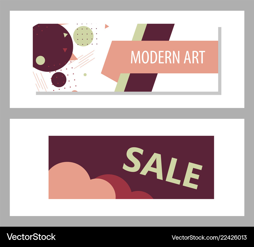 Set Of Design Banner Background Royalty Free Vector Image