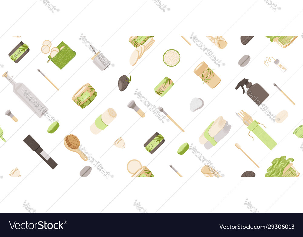 Zero waste seamless pattern in minimalism