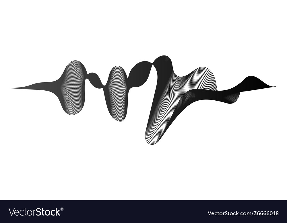 Abstract backdrop with wave gradient lines