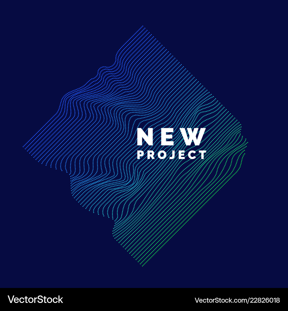 Abstract background with dynamic waves Royalty Free Vector