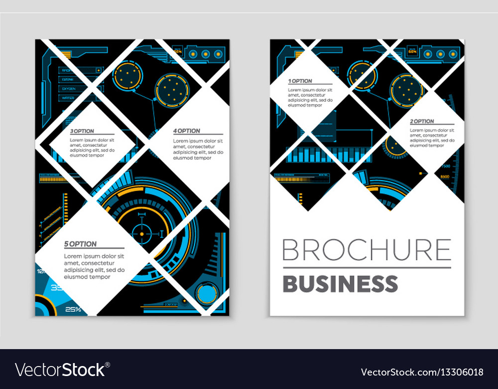 Abstract layout background set for art
