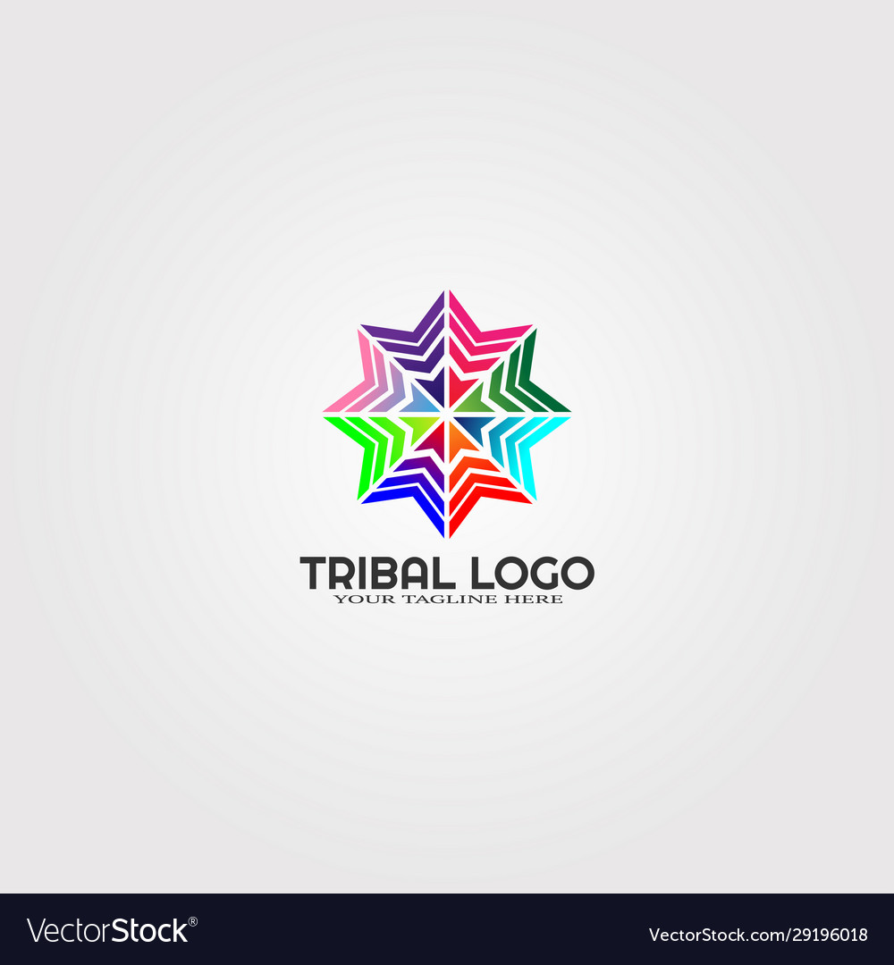 Abstrakte tribal logo Template modern bunt