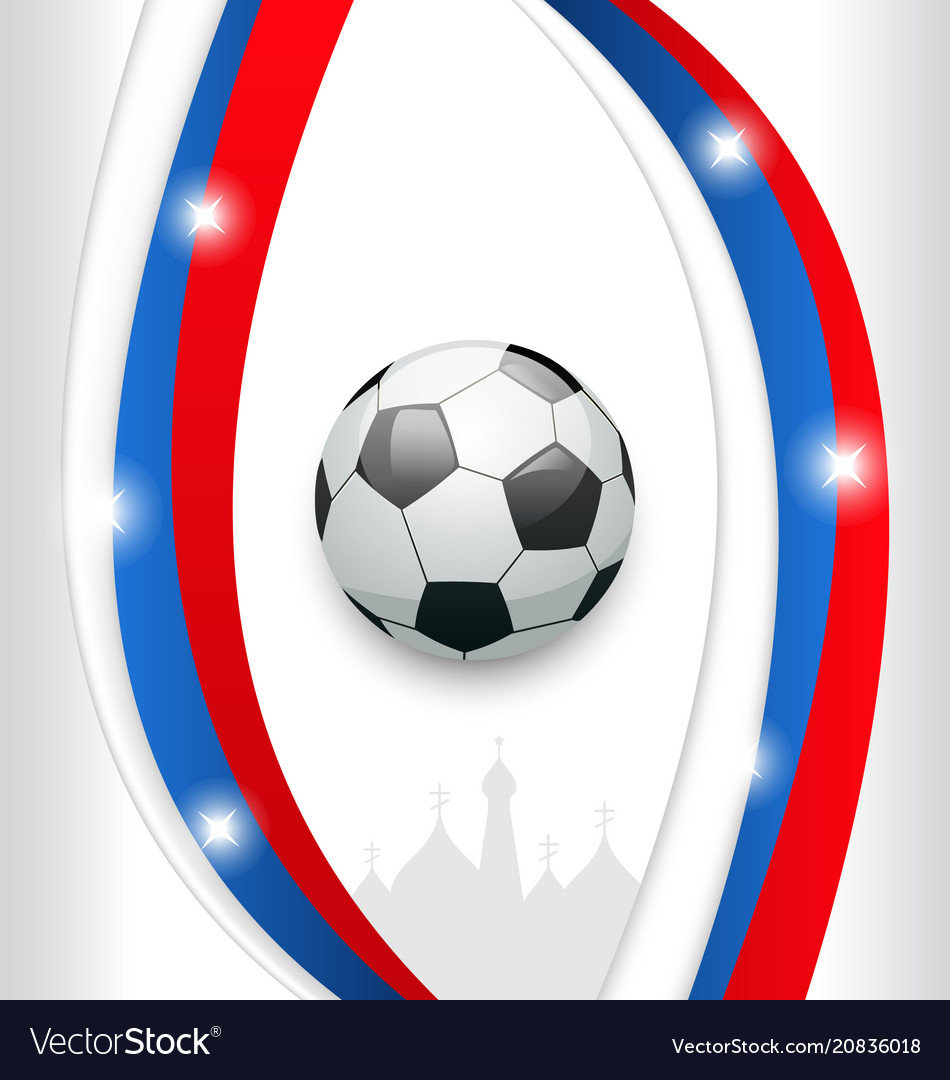 Background in traditional colors for football vector image Background in traditional colors for football