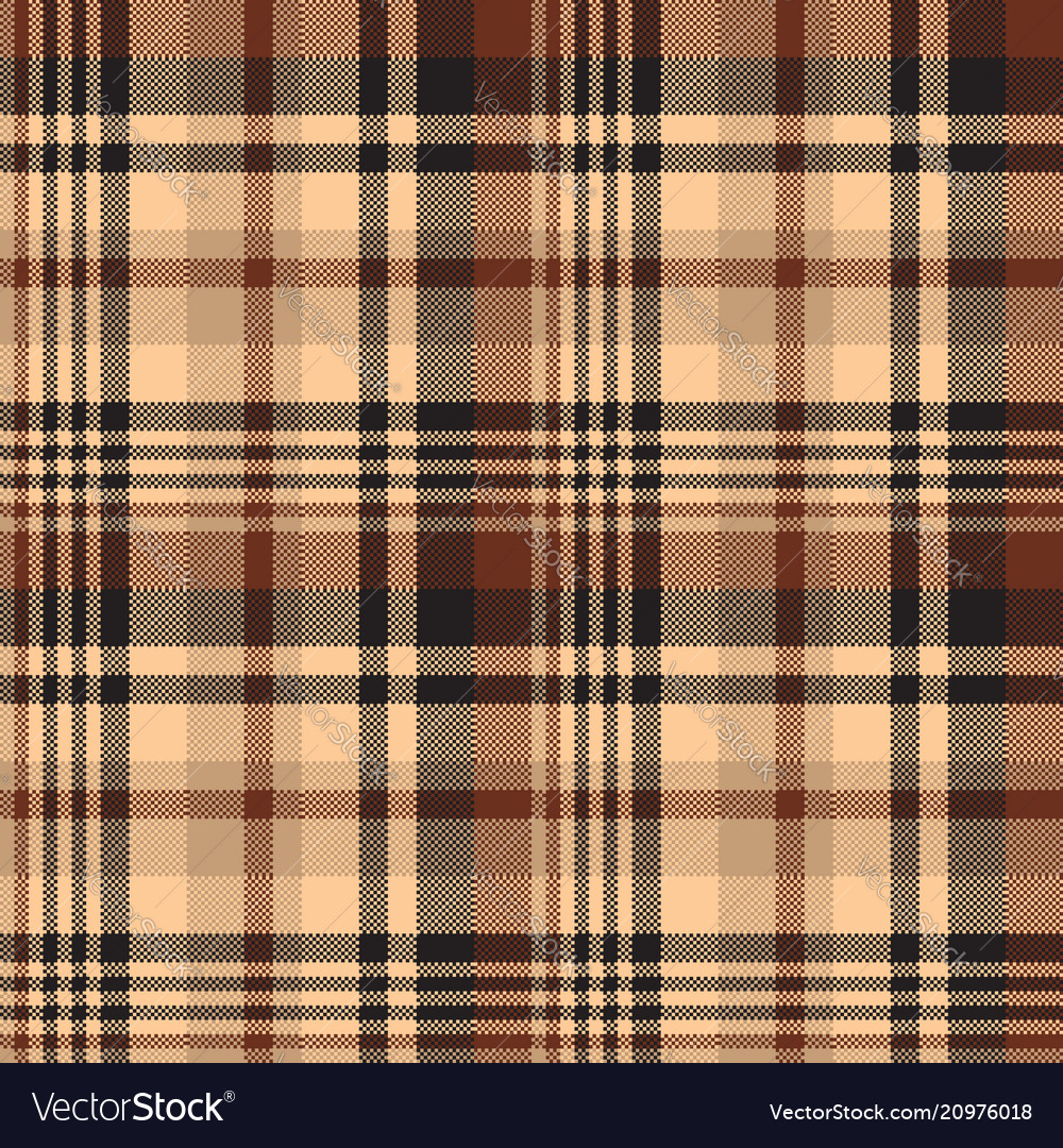 Chocolate Tartan Pattern Background