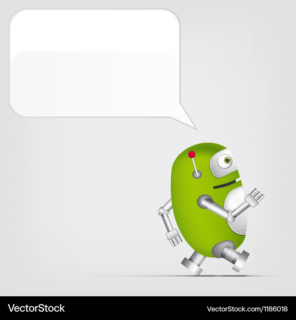 Cute robot Royalty Free Vector Image - VectorStock