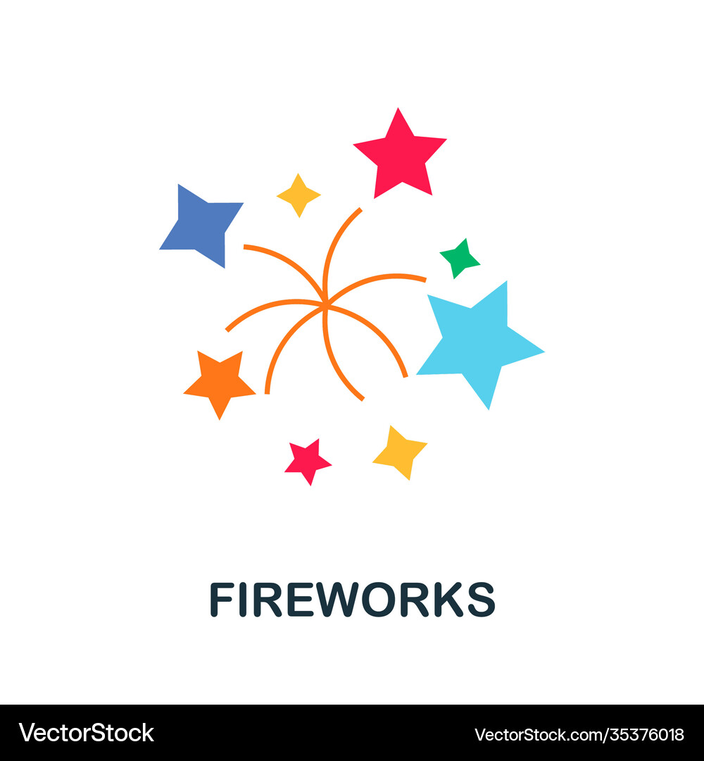 Fireworks Flat Icon