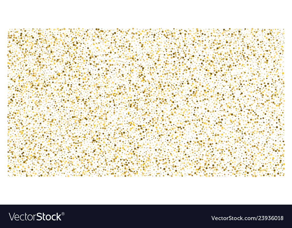 Golden polka dot small confetti on white