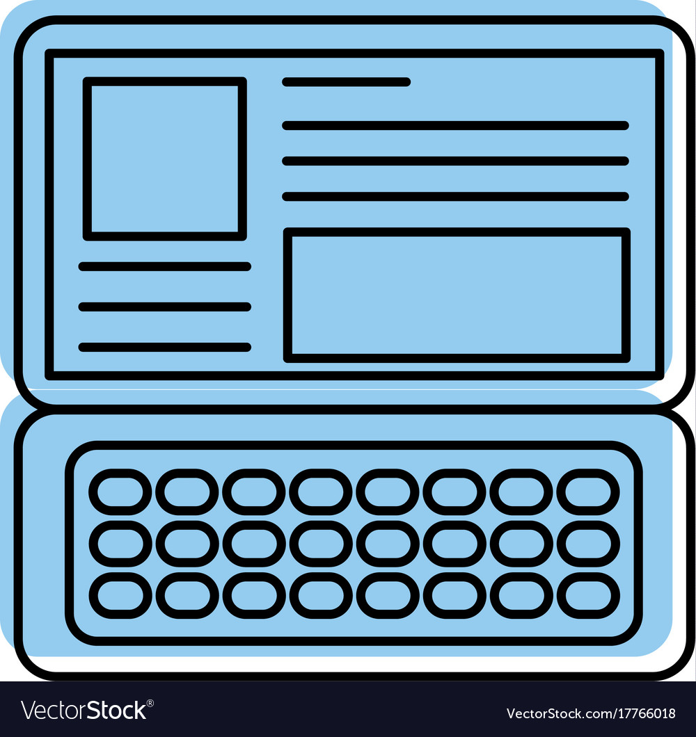 Laptop keyboard website application connection