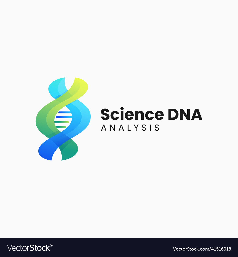 Logo science dna gradient colorful style